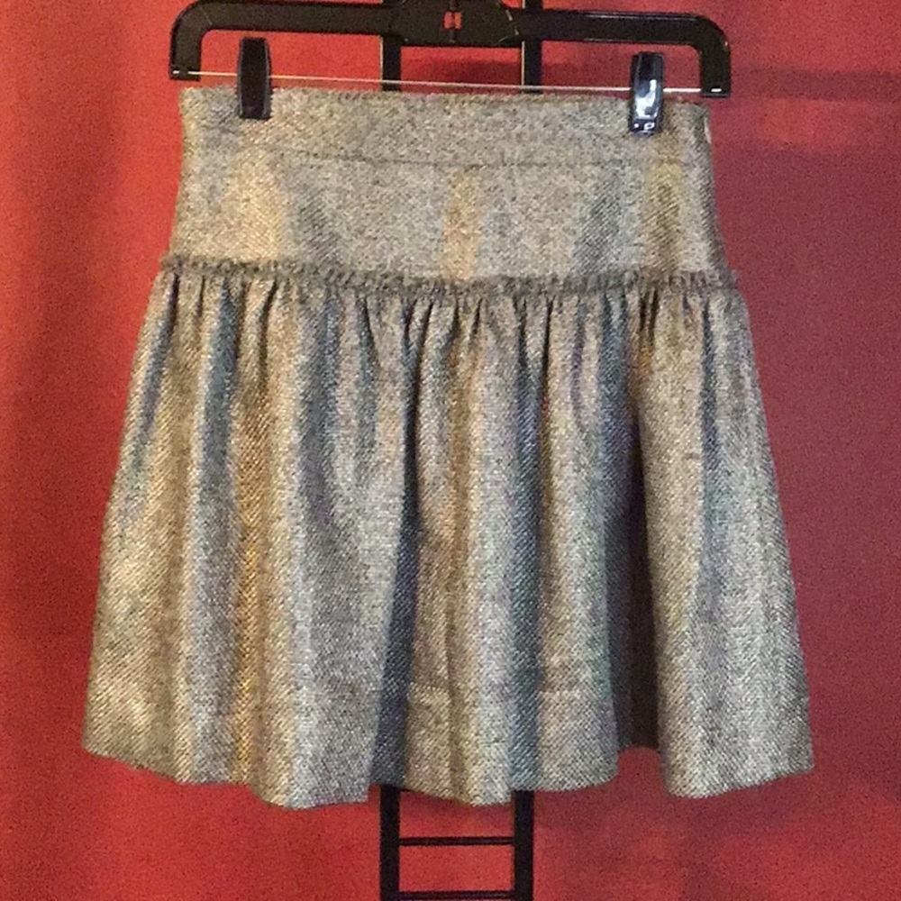 ADAM LIPPES TWEED WOOL SKIRT SIZE 0